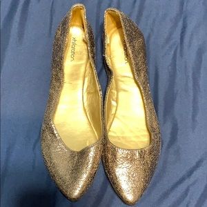 Xhilaration Rose metallic flats